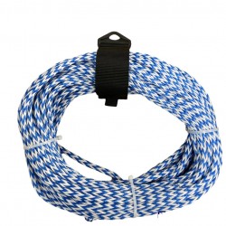חבל סקי צף  8 מ"מ אורך 23 מטר חבל ימי מקצועי לסקי מים - צבע כחול לבן PRO ROPE