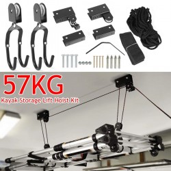 מתקן תליה רב תכליתי מתאים לקיאק / סירה / אופניים / סולם / גלשן עד 57 ק"ג ניתן להצמיד לקיר או לתקרה תוצרת C.KAYAK