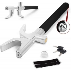 מנעול הגה נשלף מסיבי עשוי סגסוגת אלומיניום מתאים לרכב טנדר או קרוואן GUARD כולל 3 מפתחות עגולים