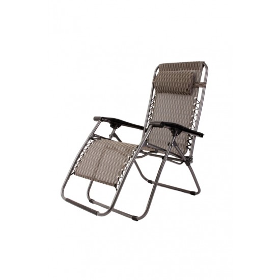 כיסא לאונג' מתקפל 3 מצבים כולל כרית ראש לחוף ולקמפינג כיסא נוח לכל מטרה תוצרת קמפגו Camp&Go