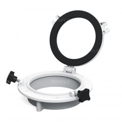 חלון אשנב עגול קוטר 26 ס"מ זכוכית תקנית מטומפרר 4 מ"מ עשוי ABS איכותי עמיד מתאים לכלי שייט קרוואן או אוטובוס דגם SFPP1-02 תוצרת SEAFLO