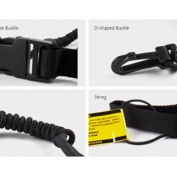  ליש אבטחה למשוט אורך עד 114 ס"מ מתאים לקיאק סירה או סאפ חיבור המשוט לכלי השייט באמצעות שאקל SEAFLO