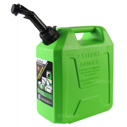 מיכל דלק 10 ליטר למנוע 2 פעימות כולל זרבובית מילוי עם שסתום סגירה אוטומטי עומד בתקני אבטחה EAP AS/NZS 2906:2001 ירוק דגם SF2T10-01 תוצרת SEAFLO