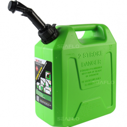 מיכל דלק 10 ליטר למנוע 2 פעימות כולל זרבובית מילוי עם שסתום סגירה אוטומטי עומד בתקני אבטחה EAP AS/NZS 2906:2001 ירוק דגם SF2T10-01 תוצרת SEAFLO