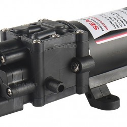 משאבת דיאפרגמה מים מתוקים 2 תאים 24V 5 ליטר/דקה לחץ אוויר 100psi דגם DP2-013-100-22 תוצרת SEAFLO
