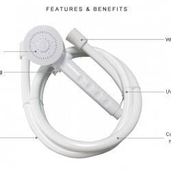 ראש מקלחת כולל צינור לקרוואן דגם SFHH001 תוצרת SEAFLO