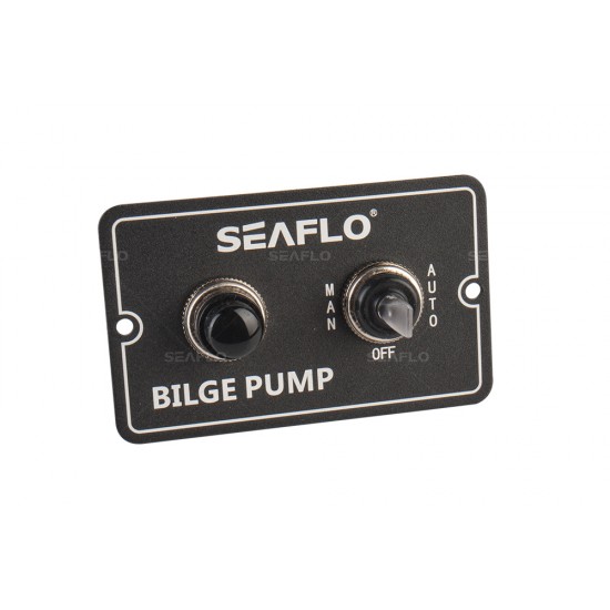 לוח מפסקים חשמלי 12V/24Vלמשאבת מים חשמלית בילג' 3 מצבי בקרה אוטומט/ידני/כבוי כולל מפסק בטוח דגם SFSP-015-01 תוצרת SEAFLO