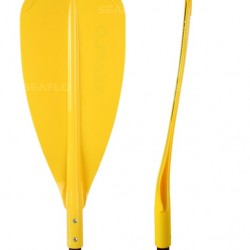 משוט סאפ מוט אלומיניום טלסקופי מתכוונן   152-212 ס"מ להב פוליפרופילן בשילוב פוליקרבונט צבע צהוב-SEAPRO