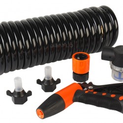 קיט משאבה וצנרת לשטיפה בלחץ גבוה ערכה כוללת משאבת דיאפרגמה  12V אוטומטית 11.6 ליטר/דקה לחץ אוויר 70psi עם ערכת שטיפה דגם FWP1-030-070-33 תוצרת SEAFLO