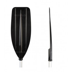 משוט לקיאק מוט אלומיניום 207 ס"מ להב פוליפרופילן ופיברגלס מחוזק צבע שחור-SEAPRO