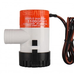 משאבת מים חשמלית בילג' 12V לא אוטומטית  1100 גלון/שעה דגם BP1G1100-01 תוצרת SEAFLO