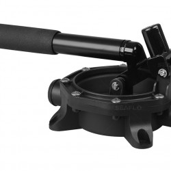 משאבת מים בילג' ידנית מסוג דיאפרגמה 720 גלון/שעה ידית אלומיניום קוטר כניסה/יציאה 34.5 מ"מ דגם DHP-G720-01 תוצרת SEAFLO