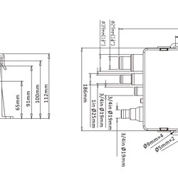 משאבה אוטומטית להצפה במקלחת /כיור חשמלית 12V דגם SFBP1-750-07 תוצרת SEAFLO