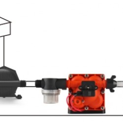 מיכל לחץ מים בנפח 10PSi למשאבת  דיאפרגמה  1 ליטר  AT100125-01 תוצרת SEAFLO