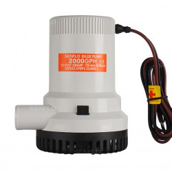 משאבת מים חשמלית בילג' 12V לא אוטומטית  2000 גלון/שעה דגם BP1G2000-01 תוצרת SEAFLO