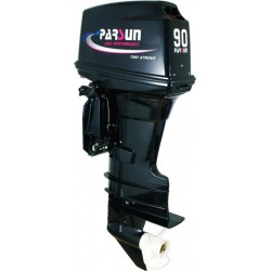 parsun | מנוע ימי לסירה 90 כ"ס 2 פעימות ברך ארוכה מאוד XL עם סטרטר, הרמה חשמלית וטרוטל דגםT90FEXT פרסון מקורי 