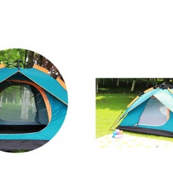 אוהל משפחתי  ל-4 אנשים מנגנון פתיחה מהירה אוטומטי אוהל  3 עונות שתי שכבות, ציפוי כסף אנטי UV פנימי  למחנאות קמפינג וטיול שטח PEKYNEW