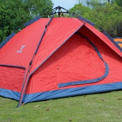 אוהל משפחתי  ל-4 אנשים מנגנון פתיחה מהירה אוטומטי אוהל  3 עונות שתי שכבות, ציפוי כסף אנטי UV פנימי  למחנאות קמפינג וטיול שטח PEKYNEW