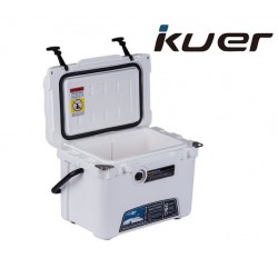 צידנית דייג קשיחה 19 ליטר שומרת על קור מעל 5 ימים משמשת כמקרר מקפיא קטן בתנאי שטח ללא חשמל תוצרת C.KAYAK