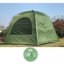 אוהל עמידה ל-8 אנשים  ציפוי כסף אנטי UV פנימי  למחנאות קמפינג וטיול שטח Camp&Go