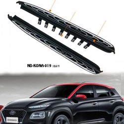 מדרכות צד לרכב יונדאי קונה 2017> דגם מקורי עם לוגו תושבות מקוריות לרכב 