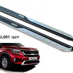 מדרכות צד לרכב קיה סלטוס  2020> תושבות מקוריות לרכב דגם מקורי כולל לוגו