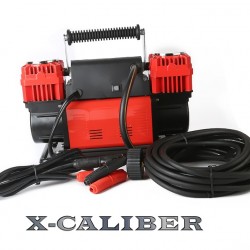 קומפרסור שתי בוכנות לרכב 60 מ"מ 300 ליטר /דקה  מדחס קומפרסור אוויר מקצועי שתי בוכנות למילוי והוצאת אוויר דגם אקסקליבר X-CALIBER