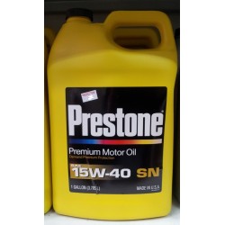 PRESTONE SN 15W-40-שמן מנוע סינטטי לרכב דיזל 4 פעימות- 1 גלון	 PRESTONE SN 15W-40-שמן מנוע סינטטי לרכב דיזל 4 פעימות- 1 גלון