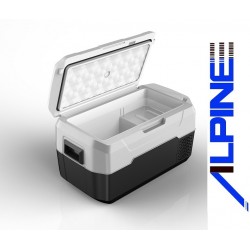 מקרר קומפרסור לרכב 20 ליטר דגם X חדש תוצרת ALPINE אלפיין דגם * משלוח חינם עד בית הלקוח * 