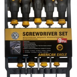 סט מברגים מקצועי 9 חלקים דגם 500209 תוצרת אמריקן איגל