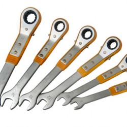 סט מפתחות ראצ'ט פתוח/סגור 6  חלקים דגם 500405 תוצרת אמריקן איגל