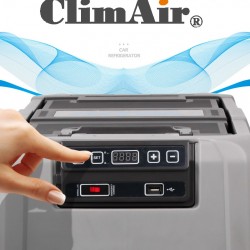 מקרר קומפרסור לרכב 50 ליטר לרכב משאית או קרוואן מדחס גרמני עיצוב חדשני פתיחה דו צידית עם דלת נשלפת ClimAir -משלוח חינם עד בית הלקוח!