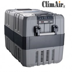 מקרר קומפרסור לרכב 50 ליטר לרכב משאית או קרוואן מדחס גרמני עיצוב חדשני פתיחה דו צידית עם דלת נשלפת ClimAir -משלוח חינם עד בית הלקוח!