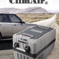 מקרר קומפרסור לרכב  70 ליטר לרכב משאית או קרוואן מדחס גרמני עיצוב חדשני פתיחה דו צידית עם דלת נשלפת ClimAir -משלוח חינם עד בית הלקוח!
