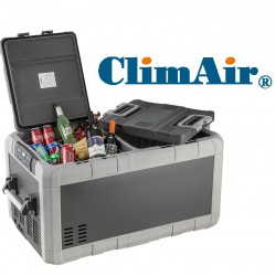 מקרר קומפרסור לרכב  96 ליטר 2 תאים עם מערכת בקרה כפולה מדחס גרמני עיצוב חדשני פתיחה דו צידית עם דלתות נשלפות ClimAir -משלוח חינם עד בית הלקוח!