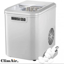 מכונת קרח לשימוש ביתי או משרדי מכונה להכנת קוביות קרח  דגם CLX005 תוצרת ClimAir- משלוח חינם עד הבית!