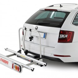 מנשא אופניים חשמליים 2 זוגות חיבור לוו גרירה כושר העמסה 60 ק"ג עשוי אלומיניום דגם ELEKTROBIKE EXCLUSIV DELUXE תוצרת פברי  | FABBRI איטליה