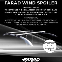 תושבת ספויילר פטנט חדשני  מפחית רעשים - תוצרת איטליה - FARAD