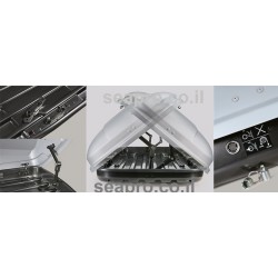 תא חפצים לרכב 450 ליטר דגם TAVR 175 צבע שחור מט פתיחה דו צידית של חברת LUX 