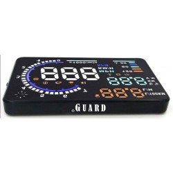 מערכת תצוגה עילית לרכב מסוג HUD חיבור OBDII תוצרת ®GUARD