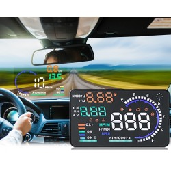 מערכת תצוגה עילית לרכב מסוג HUD חיבור OBDII תוצרת ®GUARD