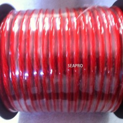 כבל מתח איכותי 10 מ"מ 4GA תוצרת X-CALIBER גליל  50 מטר– צבע אדום 