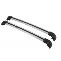 גגון לרכב מוטות אלומיניום רחב אירודינמי גגון מקשר לרכב חיבור למוטות אורך גבוהים - דגם A התאמה קו אפס 