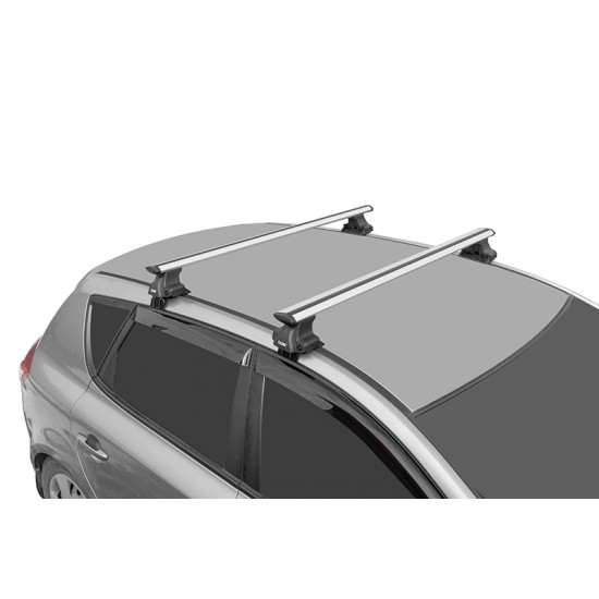 גגון לרכב קיה אופטימה 2018> מוטות אלומיניום אירודינמי רחב 82 מ"מ עם תושבות מקוריות לרכב תוצרת LUX