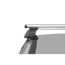 גגון לרכב קיה אופטימה 2018> מוטות אלומיניום אירודינמי רחב 82 מ"מ עם תושבות מקוריות לרכב תוצרת LUX