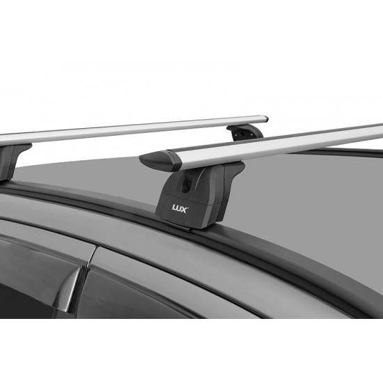 גגון לרכב קיה ספורטאג' 2016> מוטות אלומיניום אירודינמי רחב 82 מ"מ עם תושבות מקוריות לרכב תוצרת LUX
