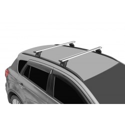 גגון לרכב קיה ספורטאג' 2016> מוטות אלומיניום אירודינמי רחב 82 מ"מ עם תושבות מקוריות לרכב תוצרת LUX