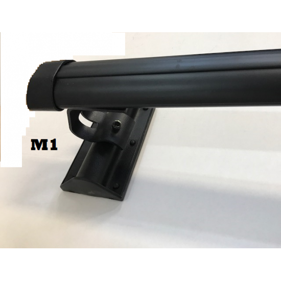 גגון רוחב תפיסה מהצד "54 אלומיניום שחור 137 ס"מ מוט אווירודינמי רחב דגם M1