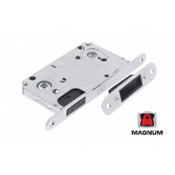 מנעול מגנטי חבוי עם מנגנון תפוס לשירותים מתאים דלתות פנים דגם 2407 תוצרת MAGNUM®