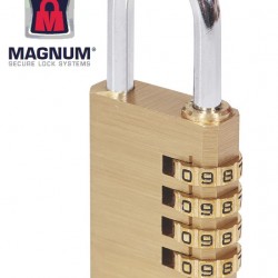 מנעול ספרות קומבינציה  40 מ"מ דגם 2422 תוצרת MAGNUM®